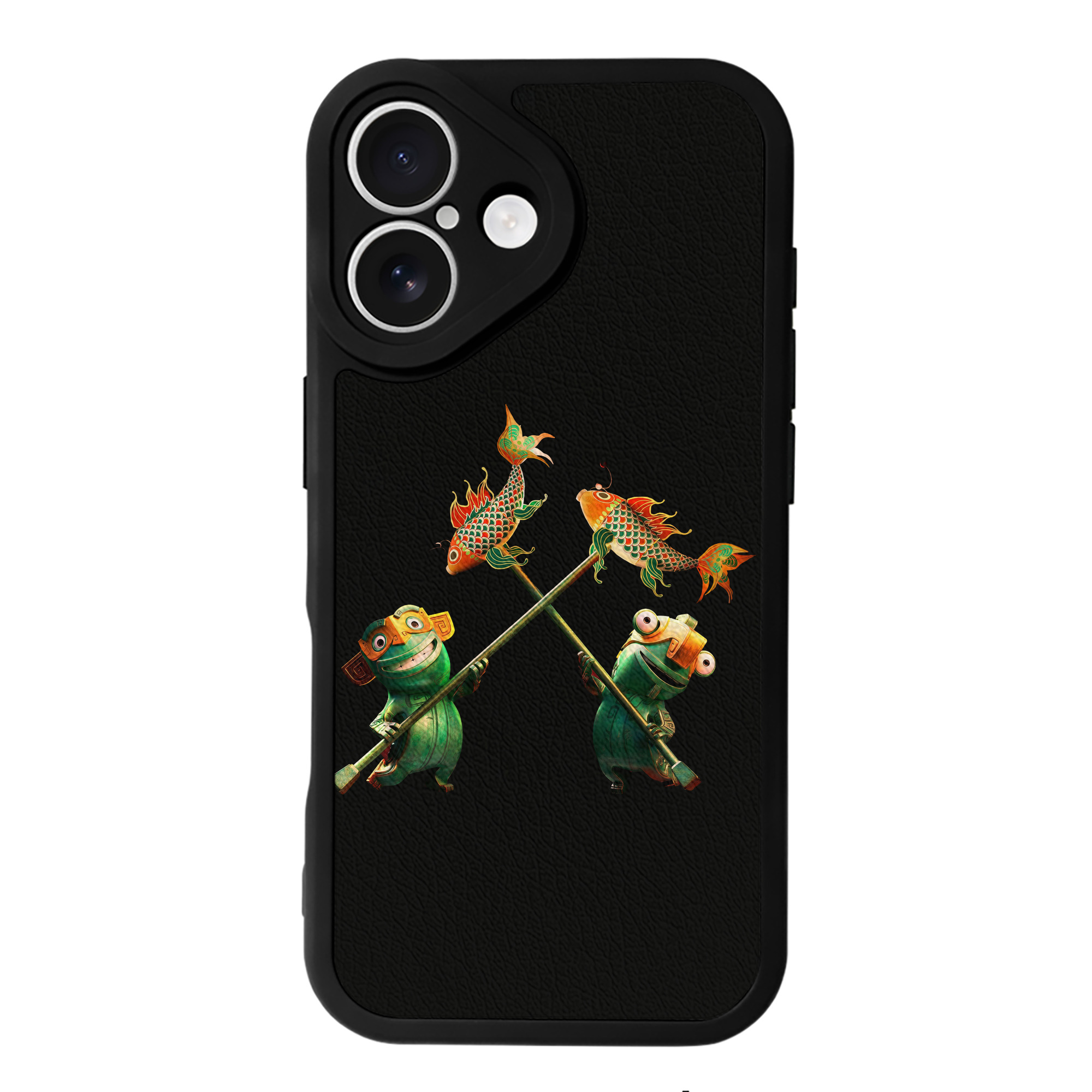 （画像用） Ne Zha 2 ナタ 魔童の大暴れ 【iPhone 16シリーズ対応】シリコンスマホケース（レザー調） 材質：シリコン
